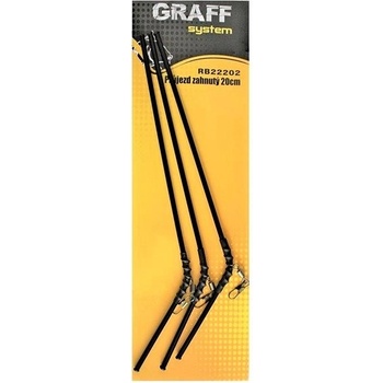 Graff System Průjezd zahnutý 20cm Černý 3ks