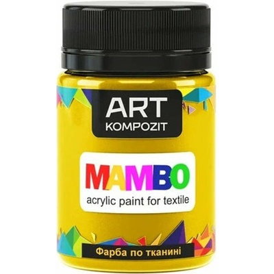 Mambo farba na textil a kožu 50 ml 4 základná žltá