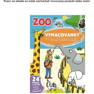 CreativeToys Omaľovánka A4 ZOO samolepky
