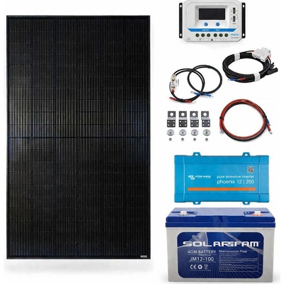 Ecoprodukt solárny ostrovný systém 12V 250VA 240Wp 100Ah