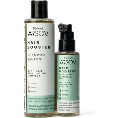 Tomas Arsov Hair booster šampón na podporu rastu vlasov 250 ml + Hair booster vlasové sérum na podporu rastu vlasov 110 ml