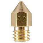 Two Trees Месинг дюза MK8 М6 0.2, 0.3, 0.4, 0.5, 0.6, 0.8mm brass