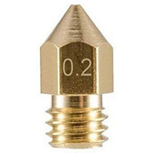 Two Trees Месинг дюза MK8 М6 0.2, 0.3, 0.4, 0.5, 0.6, 0.8mm brass