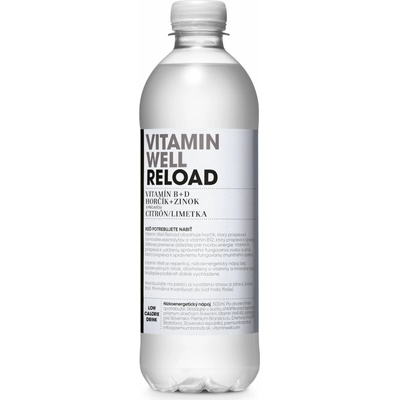 Vitamin welll vitamínová voda reload 500 ml