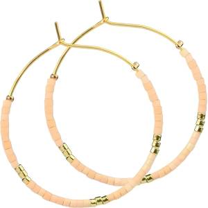 HARAHU Обеци ne-29871 - Светло Оранжева kp29871