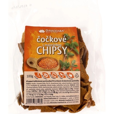 Damodara Chipsy šošovicové s majoránom 100 g