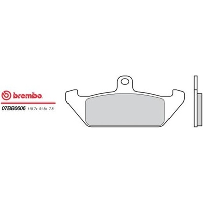 Zadní brzdové destičky Brembo Moto Morini 501 EXCALIBUR 1986 - 1986 směs 06