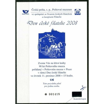 Česká pošta (2008) PPM 4 - Den české filatelie 2008 (pro K.F.)