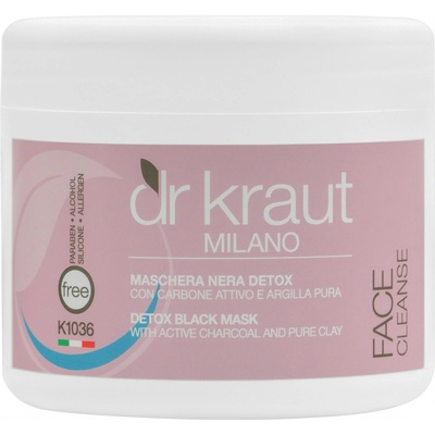 Dr. Kraut detoxikačná pleťová maska s aktívnym uhlím a čistým ílom 500 ml