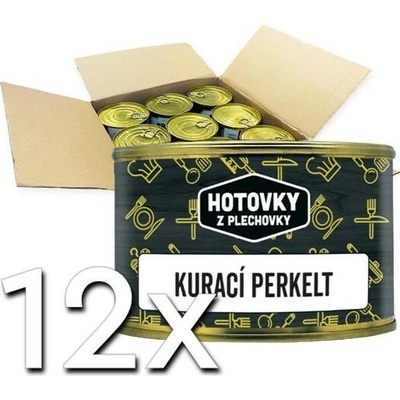 Hotovky z plechovky Kurací perkelt 400g | 12ks v kartóne