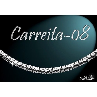 Gold Design Carreita 08 řetízek rhodium (GD81)