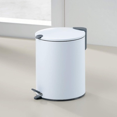 Kela 5 л бял кош за отпадъци с педал KELA от серия Mats