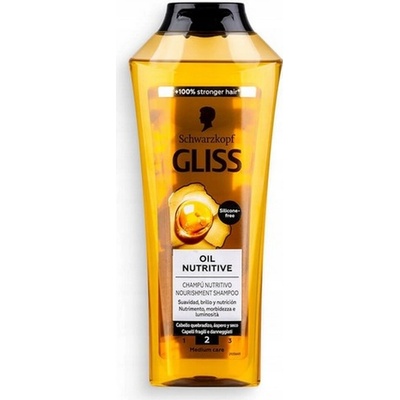 Schwarzkopf Gliss Kur Oil Nutritive regeneračný šampón s olejom proti lámaniu vlasov 400 ml