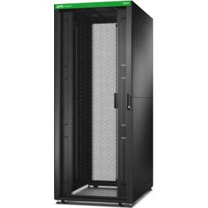 APC Лесен рафт 800mm/42U/1200mm с покрив, страничен панел, колела, крака и 4 скоби, без дъно, черен (ER8222)
