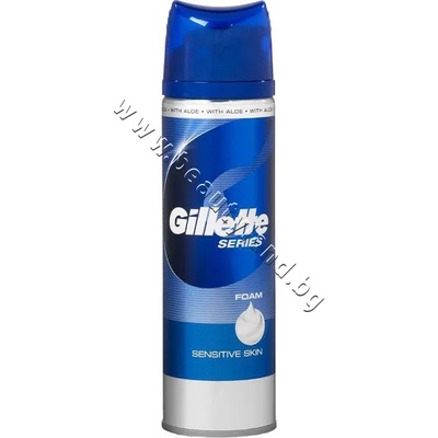 Gillette Пяна Gillette Series Foam Sensitive Skin, p/n GI-1300032 - Пяна за бръснене за чувствителна кожа с алое вера (GI-1300032)