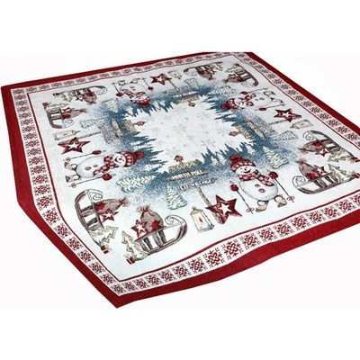 Mondo Vianočný ženilkový obrus Severný pól Chenille IT037 90x90 cm