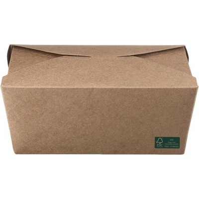 Intertan SA Kraftový food box obdĺžnik so zatváraním 23 x 16 x 6,5 cm, 2000 ml