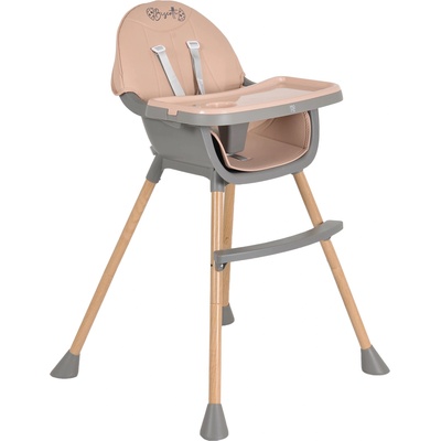 Moni Столче за хранене 2 в 1 Moni - Biscotti, розово (112163)