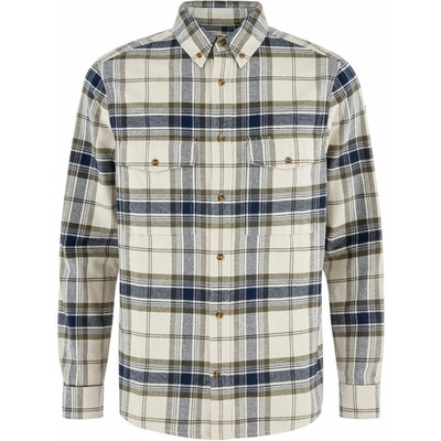 Fjällräven Övik Twill košel'a M chalk white-dark navy