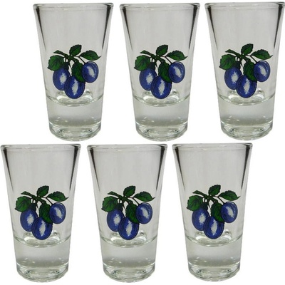 Kinekus Pohár štamprlík slivka sada 6 x 30 ml