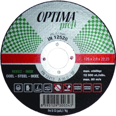 Optima Kotúč rezný 180 x 1,6 mm IN18016