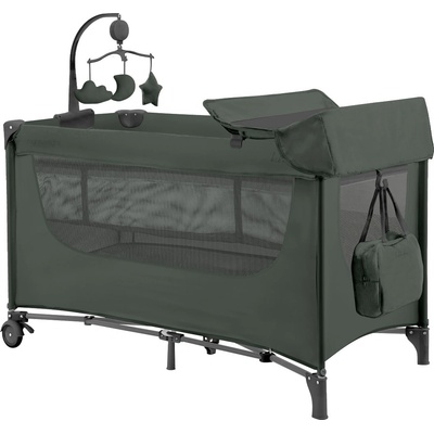 KikkaBoo Бебешка кошара на две нива KikkaBoo - Nighty Night, Green (31003010155)