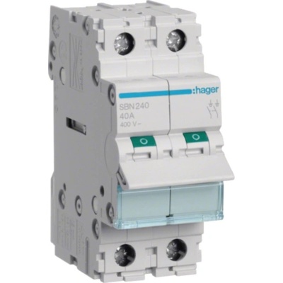 HAGER ТОВАРОВ ПРЕВКЛЮЧВАТЕЛ 2p/40a/230v (m040011)