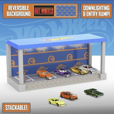 Mattel Hot Wheels výstavní garáž s osvětlením