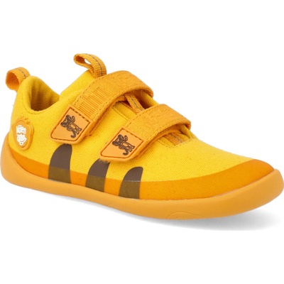 Affenzahn Barefoot tenisky Sneaker Cotton Happy-Tiger vegan žluté