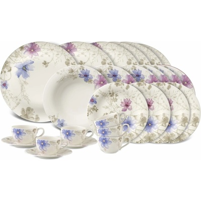 Villeroy & Boch Základný obedový set Mariefleur Gris oválne taniere 30 ks