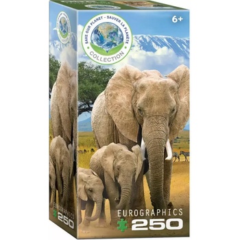 Image 1 of EUROGRAPHICS - Puzzle Elephant - 250 piese
