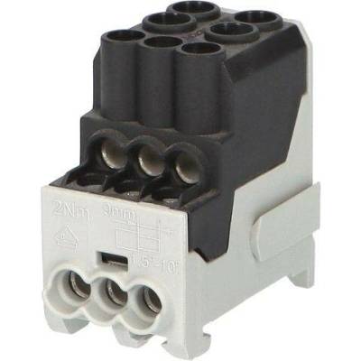 Eleman Blok pro rozdělení fází UVB 100 L S, 1pól., 101A, AL/CU, 1000V, černý