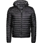 TEE JAYS TJ9610 CROSSOVER / Мъжко яке за дейности на открито с качулка - черно/черен меланж L (189610s1403)