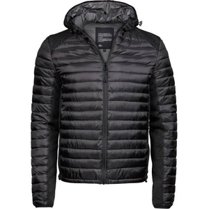 TEE JAYS TJ9610 CROSSOVER / Мъжко яке за дейности на открито с качулка - черно/черен меланж L (189610s1403)