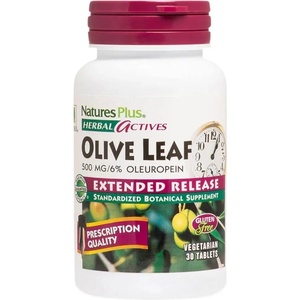 NaturesPlus Olive Leaf 500 mg [30 Таблетки]