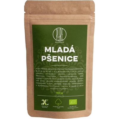 BrainMax Pure Mladá pšenica BIO 150 g