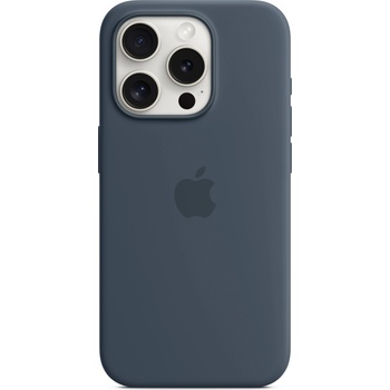 Image 1 of Apple iPhone 15 Pro MagSafe Silicone cover storm blue (MT1D3ZM/A)