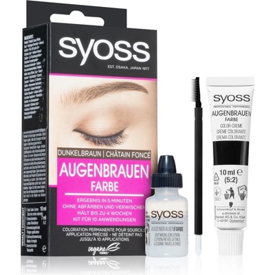 Syoss Brow Tint Tmavě hnědý 17 ml – Zboží Dáma