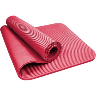 MP Sport NBR Fitness Yoga Mat / Постелка за фитнес и йога / 180см х 60см х 1см - С чанта за носене - Различни цветове Корал