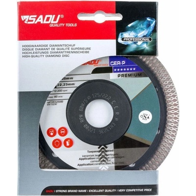 Sadu Диамантен диск за рязане на плочки SADU CER - Premium, Ф 125 x 22.23 х 10 мм (SADU 063259B)