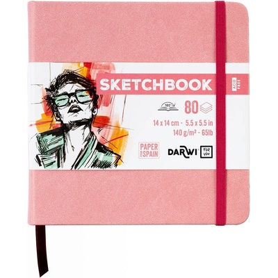 Darwi Dfy Скицник 80 14 x 14 cm 140 g Soft Pink (DF80014140009C)