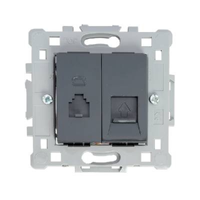 КОНТАКТ rj11+rj45 ЧЕРЕН el1646 splendor (1646)