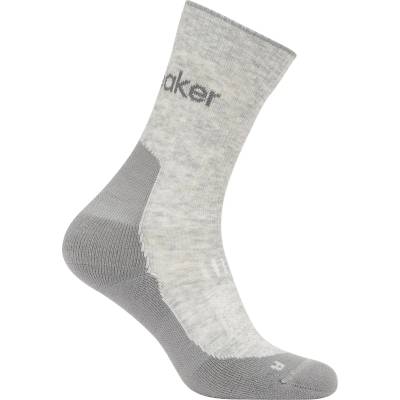 Icebreaker Дамски туристически чорапи Icebreaker Women's Merino Hike+ Light Crew Walking socks - Blizzard Heather / Alloy - размер 41-43 (EU) (201-9235-0513)