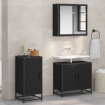 vidaXL Служебен шкаф Черния дъб 35, 5 x 35 x 76 см (883580)