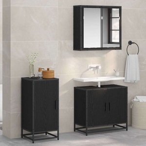 vidaXL Служебен шкаф Черния дъб 35, 5 x 35 x 76 см (883580)