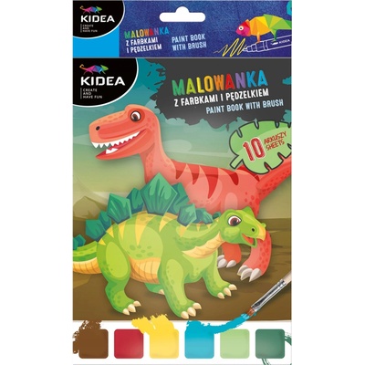 Omaľovánka KRESLENIE KIDEA 10 listov DINOSAURY