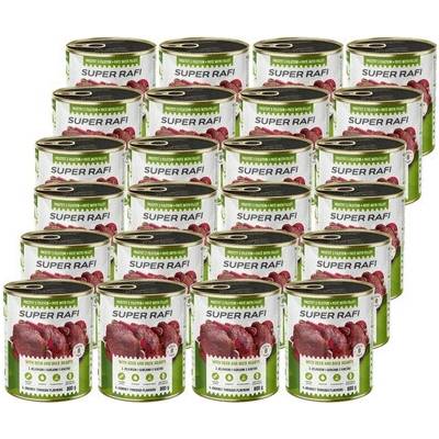 Rafi Super s jeleňom a srdcami z kačice 24 x 800 g