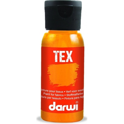 Darwi TEX Farba na textil 100050752 oranžová 50 ml