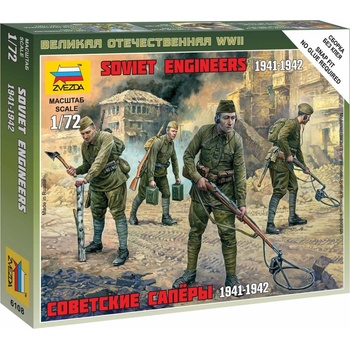 ZVEZDA Wargames WWII figurky 6108 Soviet Engineers WWII 1:72