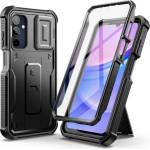 Tech-Protect Противоударен Калъф с Плъзгач за Камера за Samsung A35, Tech-Protect Kevlar Cam Plus Case, Черен (5906302307920)